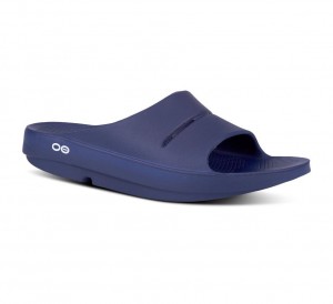 Oofos Ooahh Slippers Dames Donkerblauw | Nederland-01849SHNP