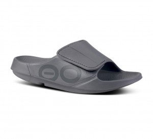 Oofos Ooahh Sport Flex Slippers Dames Donkergrijs | Nederland-34852NGFX
