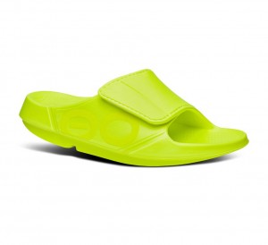 Oofos Ooahh Sport Flex Slippers Dames Groen | Nederland-29170LDCH