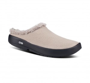 Oofos Oocoozie Mule Pantoffels Heren Beige | Nederland-46580DLZV