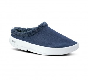 Oofos Oocoozie Mule Pantoffels Heren Blauw | Nederland-24051NVLJ
