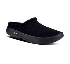Oofos Oocoozie Mule Pantoffels Heren Zwart | Nederland-83479MOGY