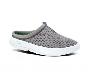 Oofos Oocoozie Sport Mule Pantoffels Heren Grijs | Nederland-29654IDYM