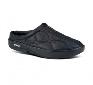 Oofos Oocoozie Thermo Mule Pantoffels Dames Zwart | Nederland-34825HSTD