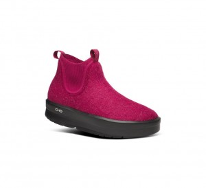 Oofos Oomega Londoner Laarzen Dames Donkerroze | Nederland-36479DLBJ