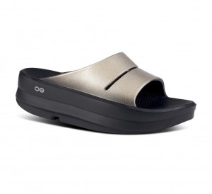 Oofos Oomega Ooahh Luxe Slippers Dames Metallic | Nederland-30985KCXV
