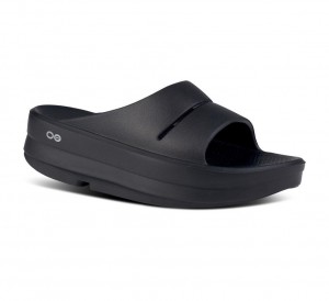 Oofos Oomega Ooahh Slippers Dames Zwart | Nederland-26917YFRA