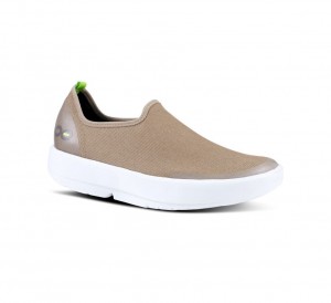 Oofos Oomg Eezee Low Slip On Schoenen Dames Bruin Grijs | Nederland-10294IJVF