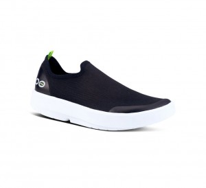 Oofos Oomg Eezee Low Slip On Schoenen Dames Zwart Wit | Nederland-23740XMLF