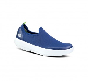 Oofos Oomg Eezee Low Slip On Schoenen Dames Blauw Wit | Nederland-48610EKBZ