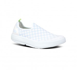 Oofos Oomg Eezee Low Slip On Schoenen Dames Lichtblauw Wit | Nederland-58036MCJO