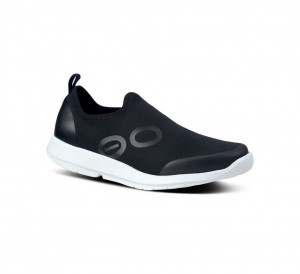 Oofos Oomg Sport Low Slip On Schoenen Dames Zwart Wit | Nederland-93417YIQU