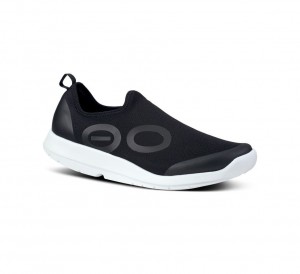 Oofos Oomg Sport Low Slip On Schoenen Heren Zwart Wit | Nederland-82479UNAW