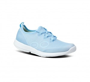 Oofos Oomg Sport Ls Low Sneakers Dames Blauw | Nederland-51697JENI