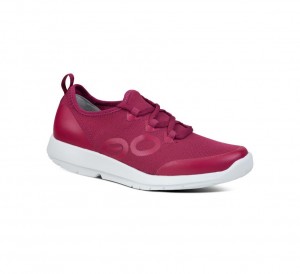 Oofos Oomg Sport Ls Low Sneakers Dames Donkerrood | Nederland-49137EVQU