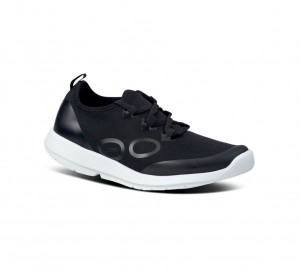 Oofos Oomg Sport Ls Low Sneakers Dames Wit Zwart | Nederland-93075LSTD