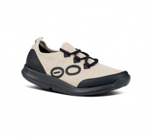 Oofos Oomg Sport Ls Low Sneakers Heren Zwart Beige | Nederland-01598IAXZ