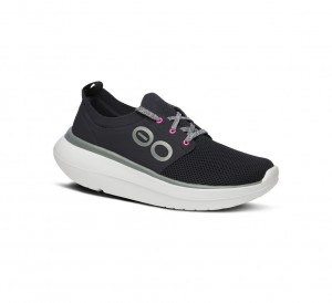 Oofos Oomy Stride Sneakers Dames Zwart | Nederland-29601BOVH