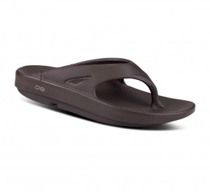 Oofos Ooriginal Slippers Heren Donkerbruin | Nederland-58201GFWC