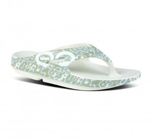 Oofos Ooriginal Sport Slippers Heren Groen Wit | Nederland-57048ESMK
